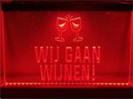 Wij gaan wijnen wijn neon bord lamp LED cafe verlichting rec