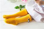 Kniekousen Mama's Feet Yellow Princess  1-3 Jaar