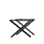 Tafelpoten - X-model - 65x72 - Gepoedercoat zwart - Metaal -