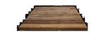 Tafelblad Vierkant - 80x80x4  - Blank - Teak