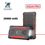Solartron Aqua Pro - Solar powerbank 20000 mAh Rood
