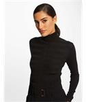 Long-sleeved jumper turtleneck wine 132-Mentos Black