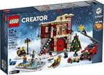 LEGO Creator Expert 10263 Brandweerkazerne in winterdorp