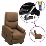 vidaXL Fauteuil releveur inclinable Taupe Tissu