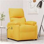 vidaXL Fauteuil de massage inclinable Jaune Tissu