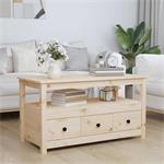 vidaXL Table basse 102x49x55 cm Bois massif de pin