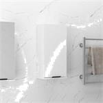 vidaXL Armoire de salle de bain murale Blanc brillant 32x20x