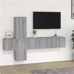 vidaXL 5-delige Tv-meubelset bewerkt hout grijs sonoma eiken