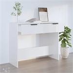 vidaXL Table console Blanc brillant 90x36x75 cm Bois d'ingén