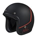 IXS HX 89 2.0 jethelm mat zwart-rood