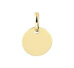 Graveer Hanger Rond 14 Karaats Geelgoud | Logo 1x