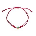 Lapetra Armband Rood Macramé Uil