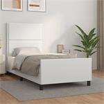 vidaXL Cadre de lit avec tête de lit Blanc 90x200 cm Similic