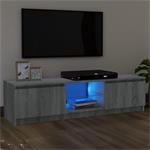 vidaXL Tv-meubel met LED-verlichting 120x30x35,5 cm grijs so