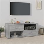 vidaXL Tv-meubel 100x35x40 cm bewerkt hout grijs sonoma eike