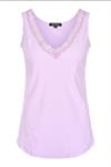 Travel Top Kant Uni Lila 2129