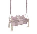 Schommel DUO Rose met veiligheidsgordels Sepia Rose