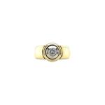 Bicolour gouden ring met diamant 14 krt  €947.5