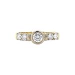 Bicolour gouden ring met diamant van Diamonde 14 krt  €1147.