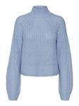 Noisy May NMTESSA L/S HIGH NECK KNIT blauw 27022274