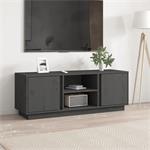vidaXL Tv-meubel 110x35x40,5 cm massief grenenhout grijs