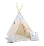 TIPI tent Pastel Friends met pompons TIPI met pompons + 2 ku
