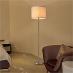 [lux.pro] Staande lamp Tamworth vloerlamp 161 cm E27 zilverk