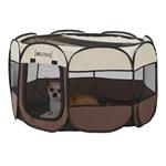 [en.casa] Pop-up bench Telford 58x114x114 cm voor dieren bru