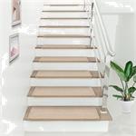 Trapmat zelfklevend set van 15 beige 65x24+4 cm