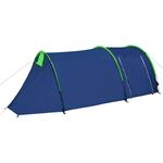 vidaXL Tente de camping 4 personnes Bleu marine et vert