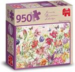 Jumbo Premium Collection Puzzel Janneke Brinkman Field of Tulips veld vol tulpen - Legpuzzel - 950 s