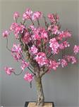 Kersen bloesemboom - 75cm - kunstboom - donker roze - kerselaar -