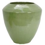 Zacht groene plantenpot - keramiek - 50cm -