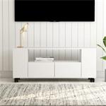vidaXL Meuble TV blanc 120x35x48 cm bois d'ingénierie