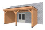 Overkapping aan huis Premium Douglas B 400 x 360 cm