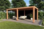 Overkapping Slim Serie 3 Douglas Zwart 680 x 300 cm