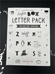 Lightbox letter set: ABC dieren - zwart