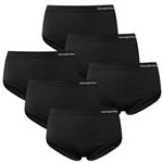 Gianvaglia naadloze Dames slips zwart 6-Pack M/L