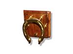 Zadelkamer accessoires | Messing hoofdstelhouder (hoefijzer)