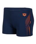 Arena B Swim Short Graphic navy-mango 12-13