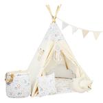 TIPI tent Pastel Friends XXL Set  TIPI + 4 kussens + speelma