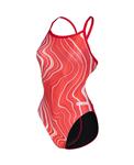Arena W Swimsuit Challenge Back Marbled red-redmulti 34