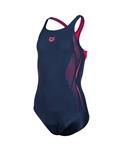 Arena G Swimsuit Swim Pro Back Graphic navy-rose 14-15