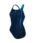 Arena W Swim Pro Back Graphic navy-turquoise 48