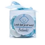 Traktatie babybedankjes