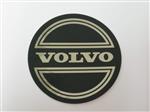 Sticker inchVolvoinch naafdop zwart op chroom 60mm Volvo ond