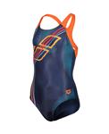 Arena G Swimsuit Swim Pro Back Placement navy-mango 14-15