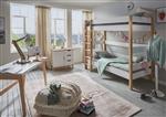 Infans Color stapelbed wit-beuken