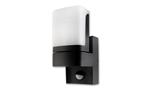 Buitenlamp Veroni zwart RAL 9011 + PIR bewegingssensor | LED 7.5W - 380 Lumen | koelwit 4000K | wate