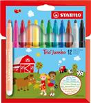 STABILO Trio Jumbo - Viltstift - Met Extra Dikke Punt 3,0 mm